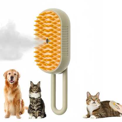 Pet grooming steam brush for dogs and cats - hair removal & cleaning - My Pet Serenity