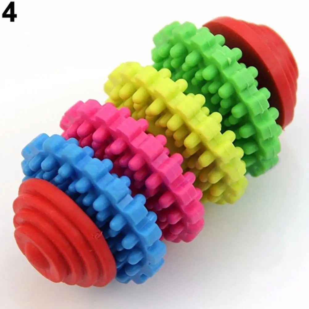 Durable rubber dog cat dental chew toy for teething, teeth cleaning - My Pet Serenity