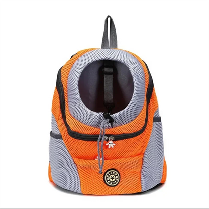Double-Shoulder Mesh Dog Carrier Backpack for Travel | Pet Carrier - My Pet Serenity