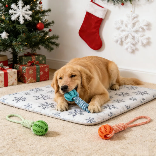 Durable braided rope dog chew toy with dental cleaning for small dogs - My Pet Serenity