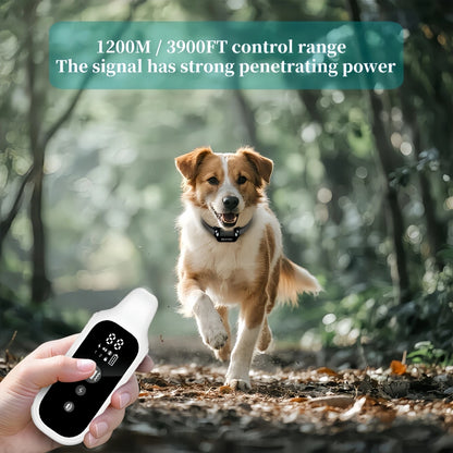 Dog Training Collar 800m Waterproof Rechargeable Remote LCD Display - My Pet Serenity