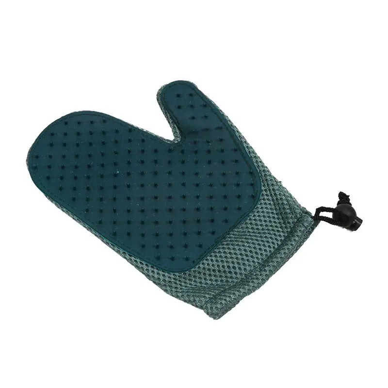 Pet grooming glove for cats and dogs hair remover, double-sided - My Pet Serenity