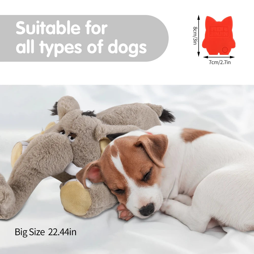 Mammoth Puppy Heartbeat Stuffed Toy for Anxiety Relief - My Pet Serenity