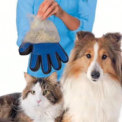 Pet Grooming Gloves for Dogs and Cats - Fur Removal and Massage - My Pet Serenity