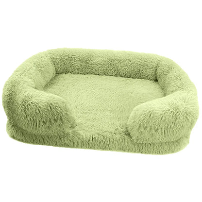 Large Dog Bed Plush Thickened Pad with Removable Cover for Winter - My Pet Serenity