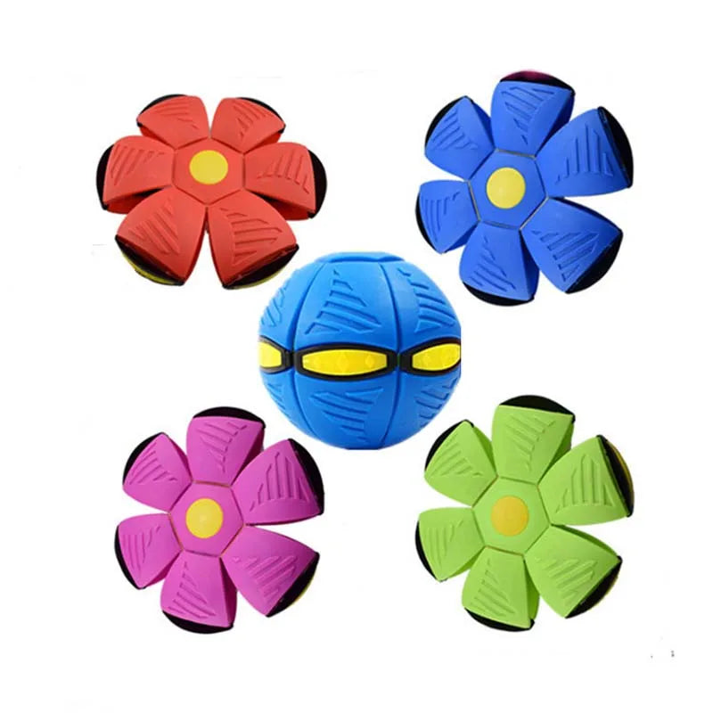 Dog Toy Flying UFO Morph Ball Outdoor Interactive Training Ball - My Pet Serenity