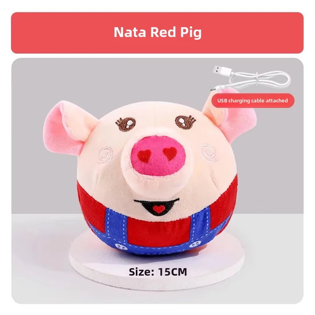 Dog Interactive Puzzle Plush Ball Toy USB Rechargeable Training - My Pet Serenity