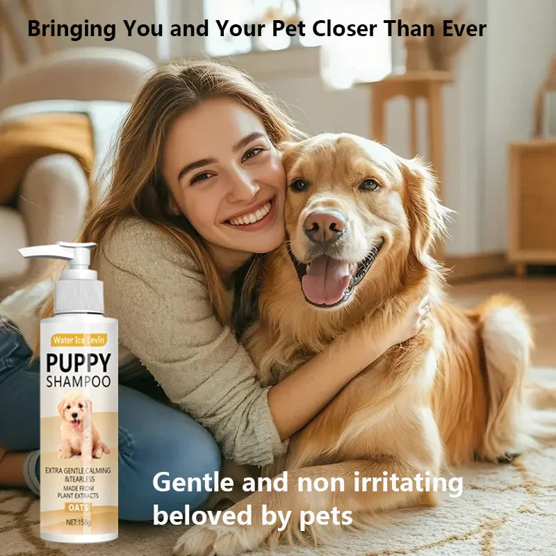 Puppy Oatmeal Shampoo for Sensitive Skin - Hypoallergenic Aloe & Shea - My Pet Serenity