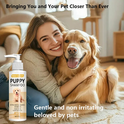 Puppy Oatmeal Shampoo for Sensitive Skin - Hypoallergenic Aloe & Shea - My Pet Serenity