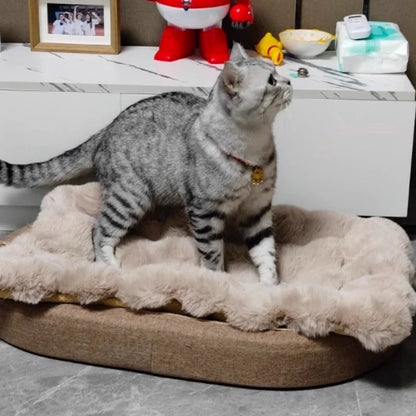 Winter Bubble Fleece Pet Sleeping Pad 50x70cm for Cats and Dogs - My Pet Serenity