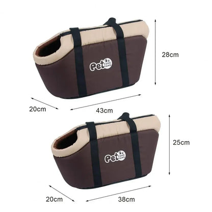 Portable Pet Shoulder Bag: Foldable Breathable Oxford Cloth Carrier - My Pet Serenity