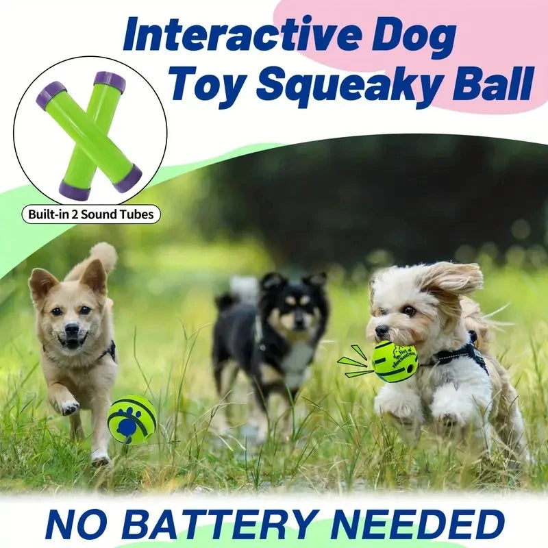 Dog Interactive Giggle Ball Toy for IQ Training, Mental Stimulation - My Pet Serenity