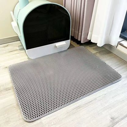 Extra-Large Cat Litter Mat - Waterproof, 2-Layer, Non-Slip, Washable - My Pet Serenity