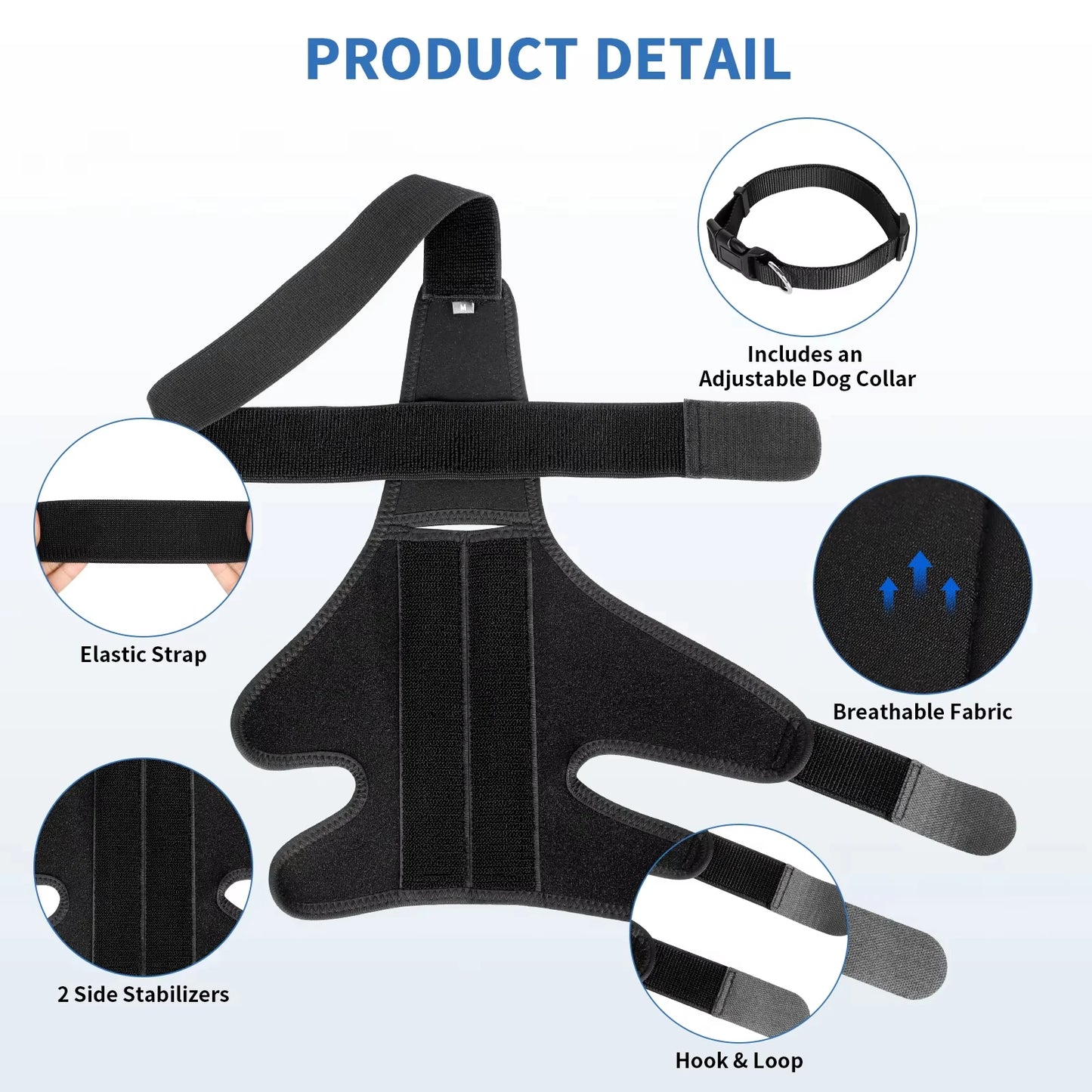Dog Knee Brace for Joint Pain - Leg Support Injured Elderly Dogs - My Pet Serenity