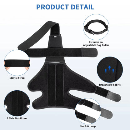 Dog Knee Brace for Joint Pain - Leg Support Injured Elderly Dogs - My Pet Serenity