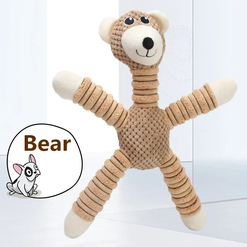 Indestructible Large Dog Squeaky Plush Toy for Chewing, Teeth & Training - My Pet Serenity