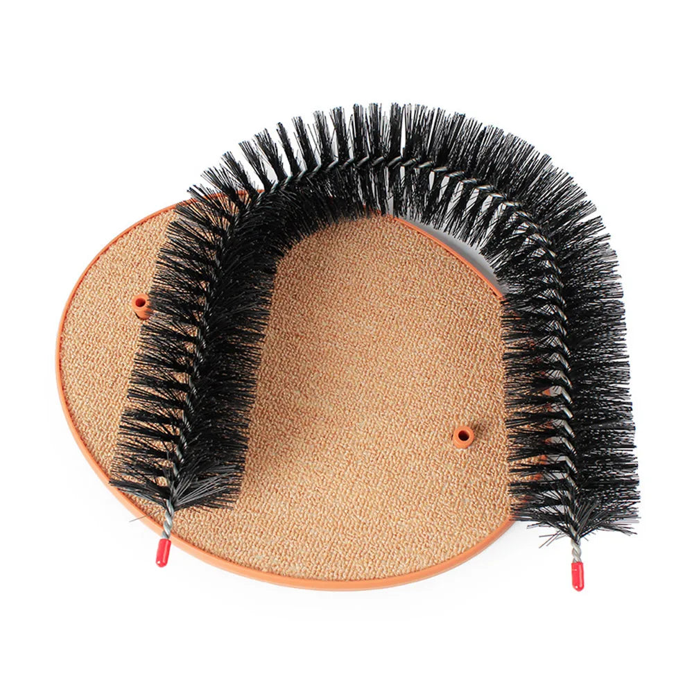 Cat Self-Grooming Arch Massager Brush - Indoor Kitten Rubbing Post - My Pet Serenity