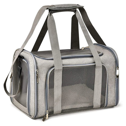 Collapsible Cat & Dog Carrier for Small/Medium Pets up to 15 lbs - My Pet Serenity
