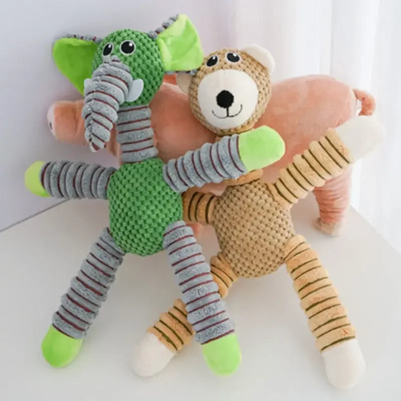 Indestructible Large Dog Squeaky Plush Toy for Chewing, Teeth & Training - My Pet Serenity