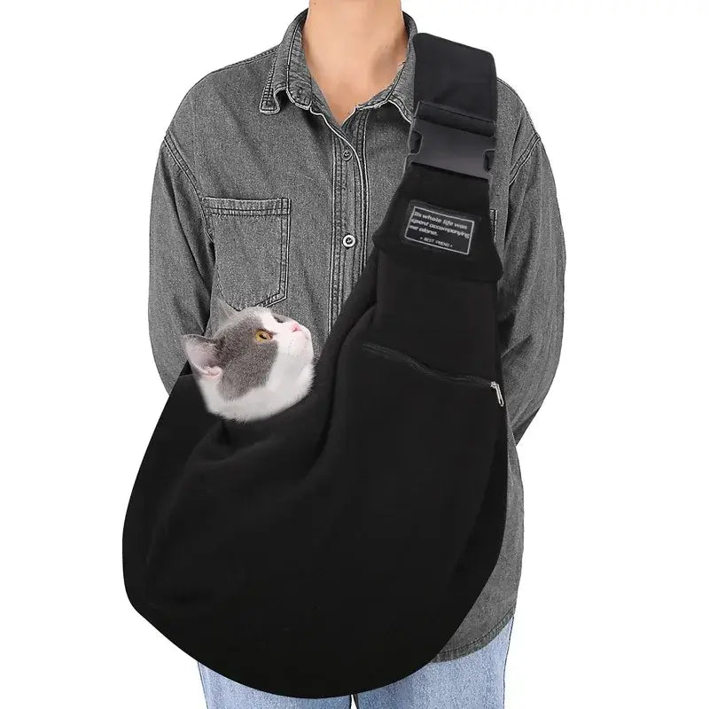 Winter Dog and Cat Sling Carrier Bag – Portable Outdoor Pet Backpack - My Pet Serenity