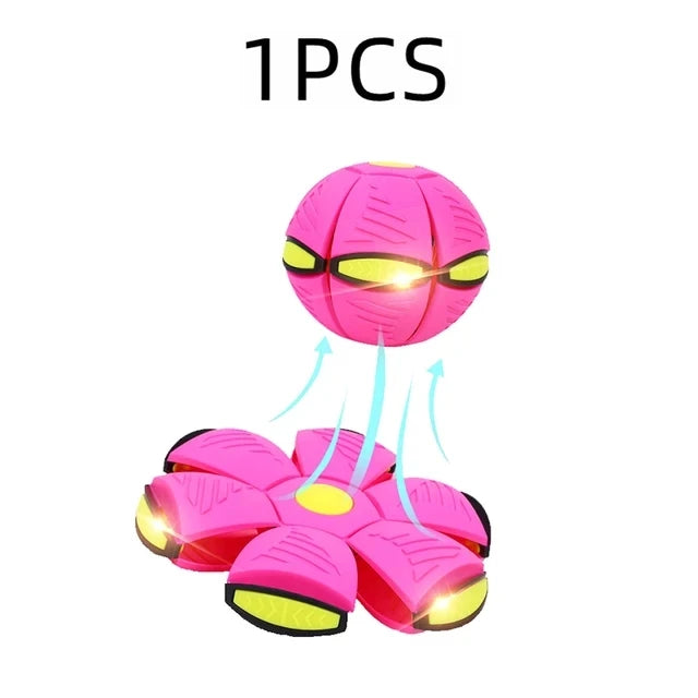 Dog Toy Flying UFO Morph Ball Outdoor Interactive Training Ball - My Pet Serenity