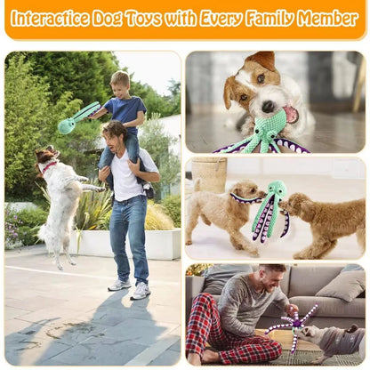 Dog Plush Octopus Toy - Sound, Durable Toy for Large & Small Dogs - My Pet Serenity