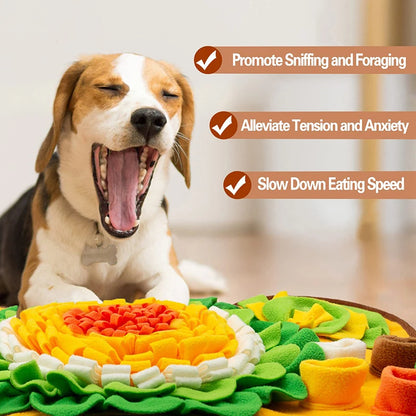 Dog Snuffle Mat: Interactive Slow Feeder for Foraging & Anxiety Relief - My Pet Serenity