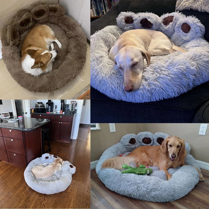 Winter Plush Dog Bed for Large Dogs and Cats Kennel Mat - My Pet Serenity