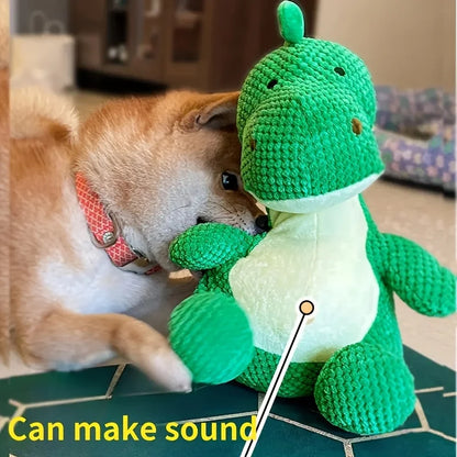 Large Dinosaur Dog Chew Toy - Durable Bite-Resistant Teeth Grinding Toy - My Pet Serenity