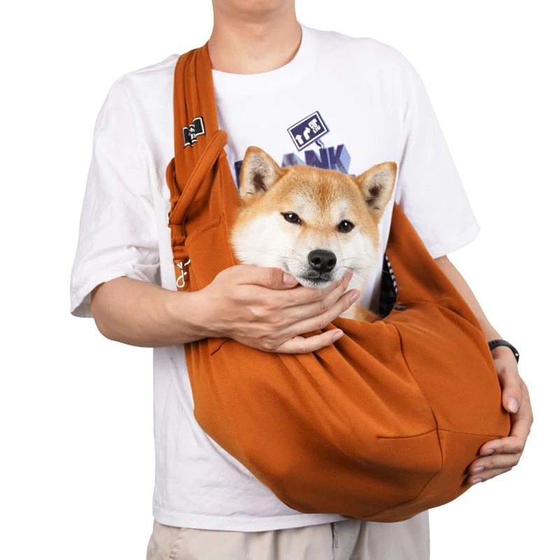 Outdoor Pet Carrier Shoulder Bag for Dogs and Puppies – Travel Sling - My Pet Serenity