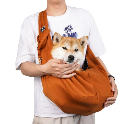 Outdoor Pet Carrier Shoulder Bag for Dogs and Puppies – Travel Sling - My Pet Serenity