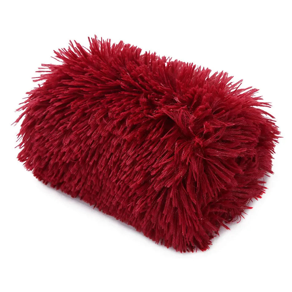 Winter dog and cat bed mat, washable plush cushion, warm and soft - My Pet Serenity