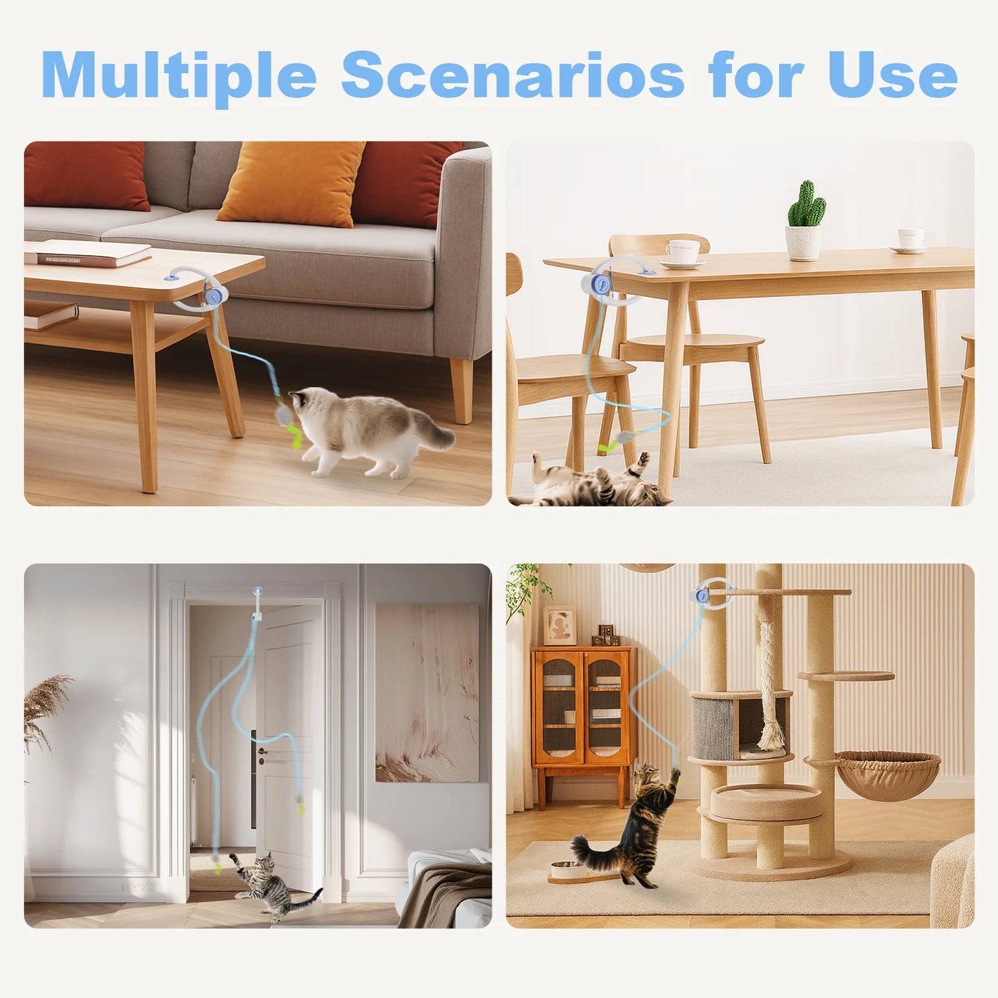 USB Rechargeable Cat Toy: Electric Door-Hanging Interactive Toy - My Pet Serenity