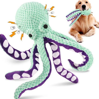Dog Plush Octopus Toy - Sound, Durable Toy for Large & Small Dogs - My Pet Serenity