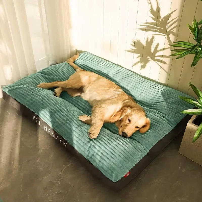 Corduroy Dog Bed - Winter Warm Sleeping Mat for Small to Large Dogs - My Pet Serenity