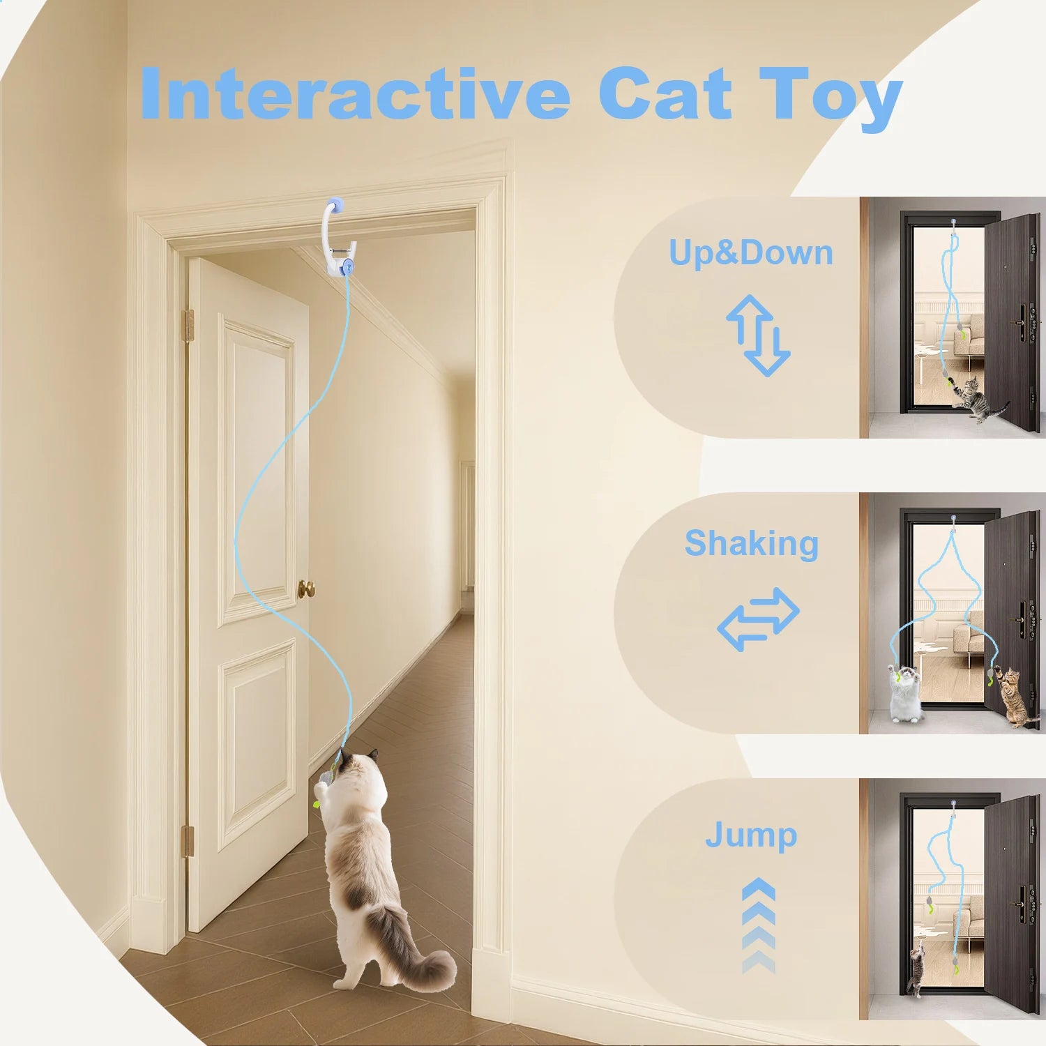 USB Rechargeable Cat Toy: Electric Door-Hanging Interactive Toy - My Pet Serenity