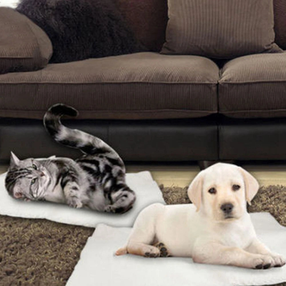 Self-Heating Pet Pad Blanket for Cats and Dogs with Thermal Core - My Pet Serenity