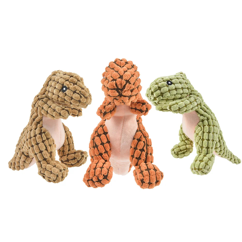 Plush Dinosaur Pet Toys for Cats and Dogs | Interactive Chew Toys - My Pet Serenity