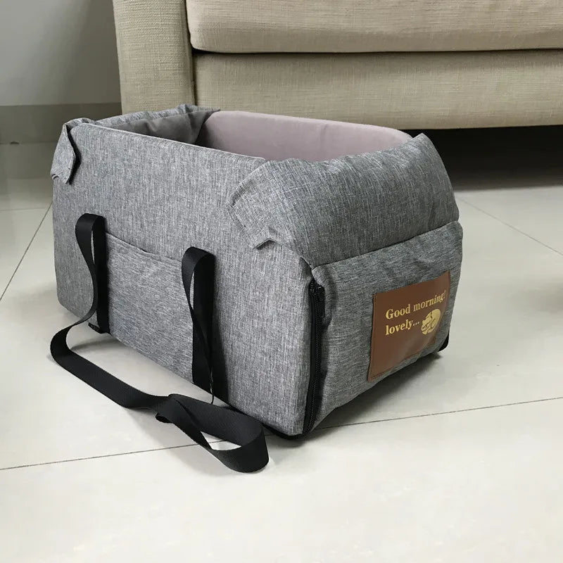 Dog Car Seat Bed Portable Carrier for Small Dogs & Cats Travel - My Pet Serenity