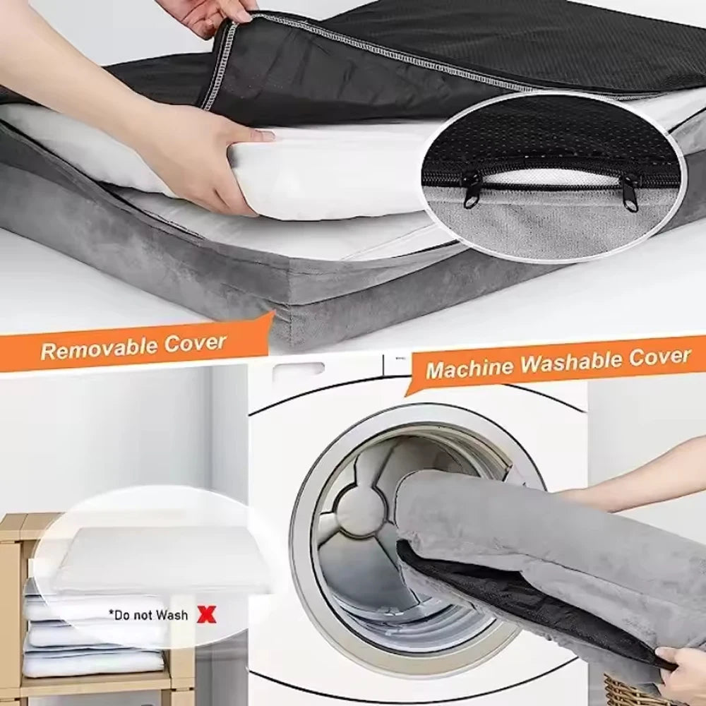 Winter Memory Foam Dog Bed for Medium–Large Dogs, Plush, Warm - My Pet Serenity