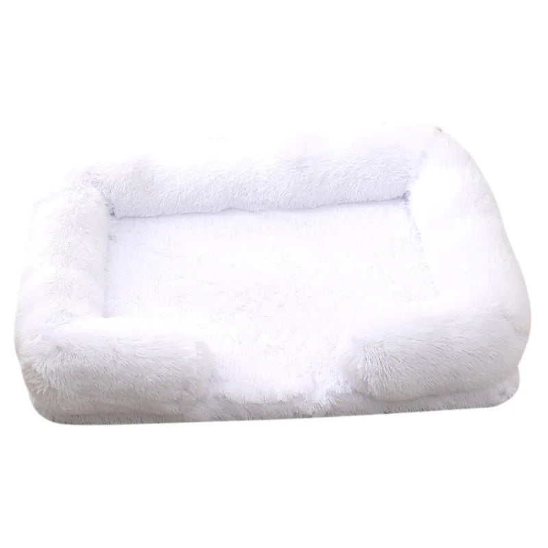 Large Dog Bed Plush Thickened Pad with Removable Cover for Winter - My Pet Serenity