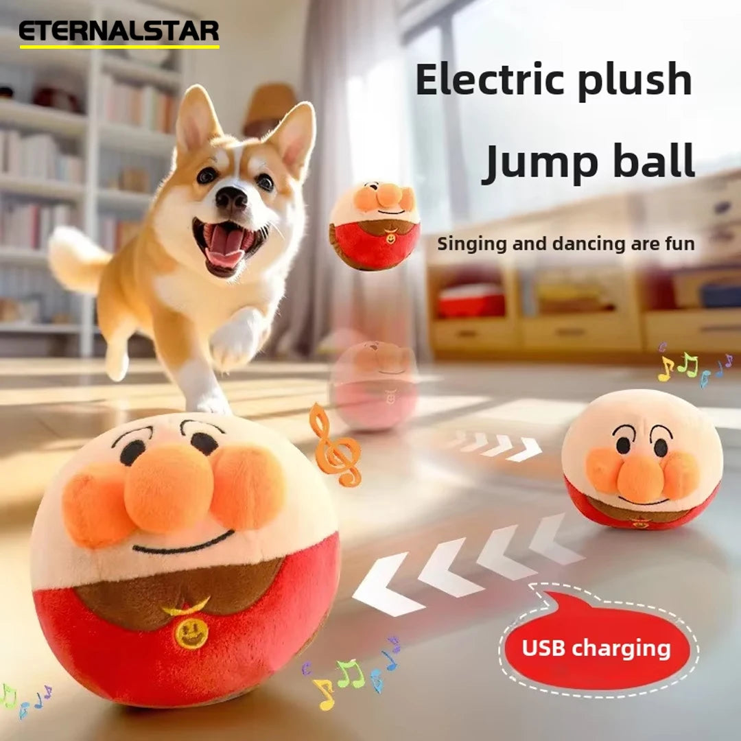 Dog Interactive Puzzle Plush Ball Toy USB Rechargeable Training - My Pet Serenity
