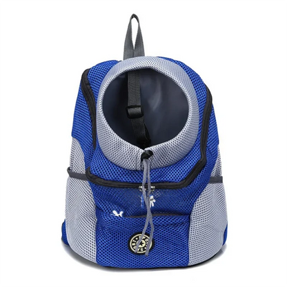 Double-Shoulder Mesh Dog Carrier Backpack for Travel | Pet Carrier - My Pet Serenity