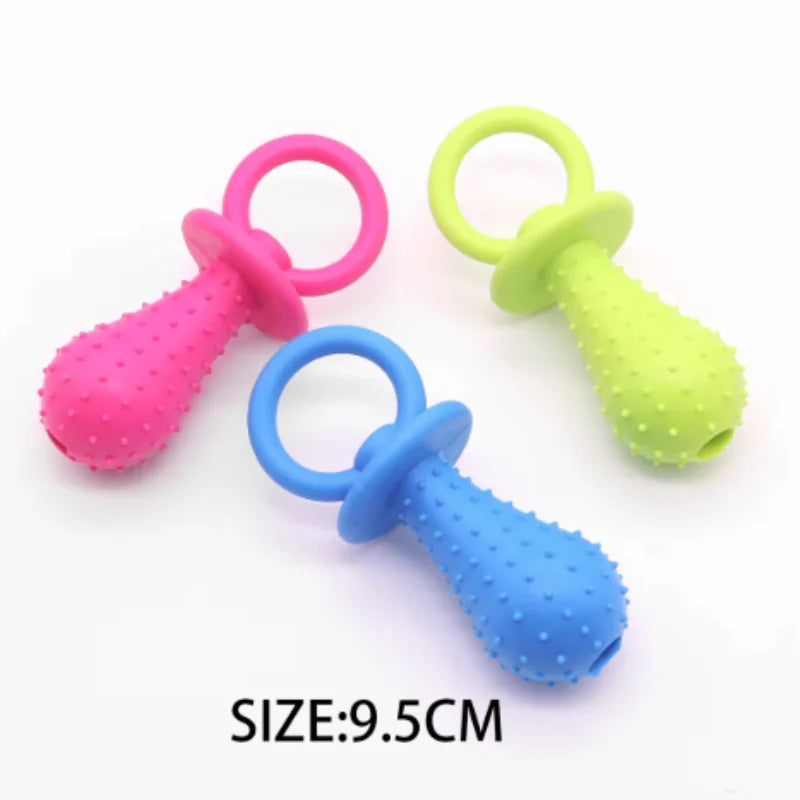 Soft Rubber Bone Chew Toy for Small Dogs - Bite-Resistant Teeth - My Pet Serenity