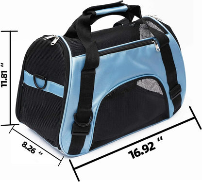 Portable Dog and Cat Carrier Bag for Travel, Breathable Mesh, Pets - My Pet Serenity