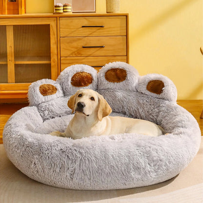 Winter Warm Fluffy Dog Bed - Large Pet Kennel Mat for Dogs & Cats - My Pet Serenity