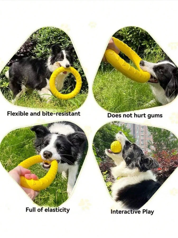 Dog Ring Toy Indestructible Chew Flying Floating Fetch for Dogs - My Pet Serenity