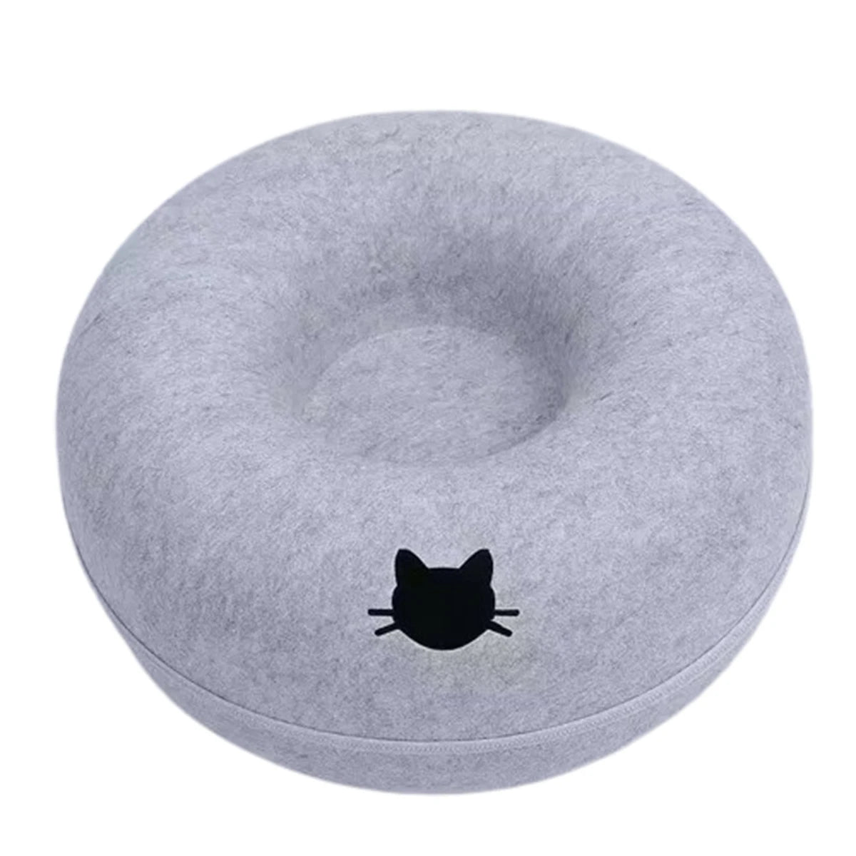 Cat Tunnel Bed - Interactive Felt Indoor Toy for Cats and Kittens - My Pet Serenity