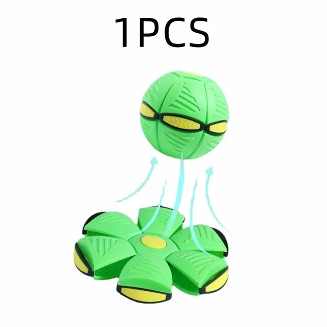 Dog Toy Flying UFO Morph Ball Outdoor Interactive Training Ball - My Pet Serenity