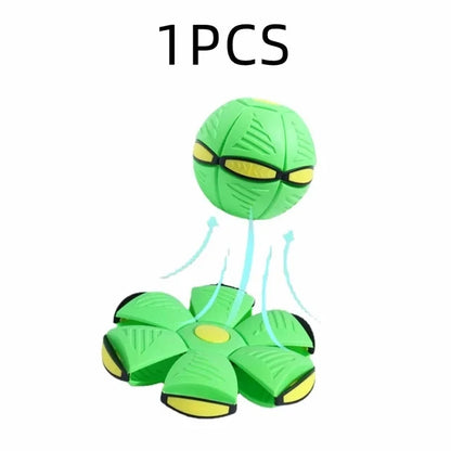 Dog Toy Flying UFO Morph Ball Outdoor Interactive Training Ball - My Pet Serenity